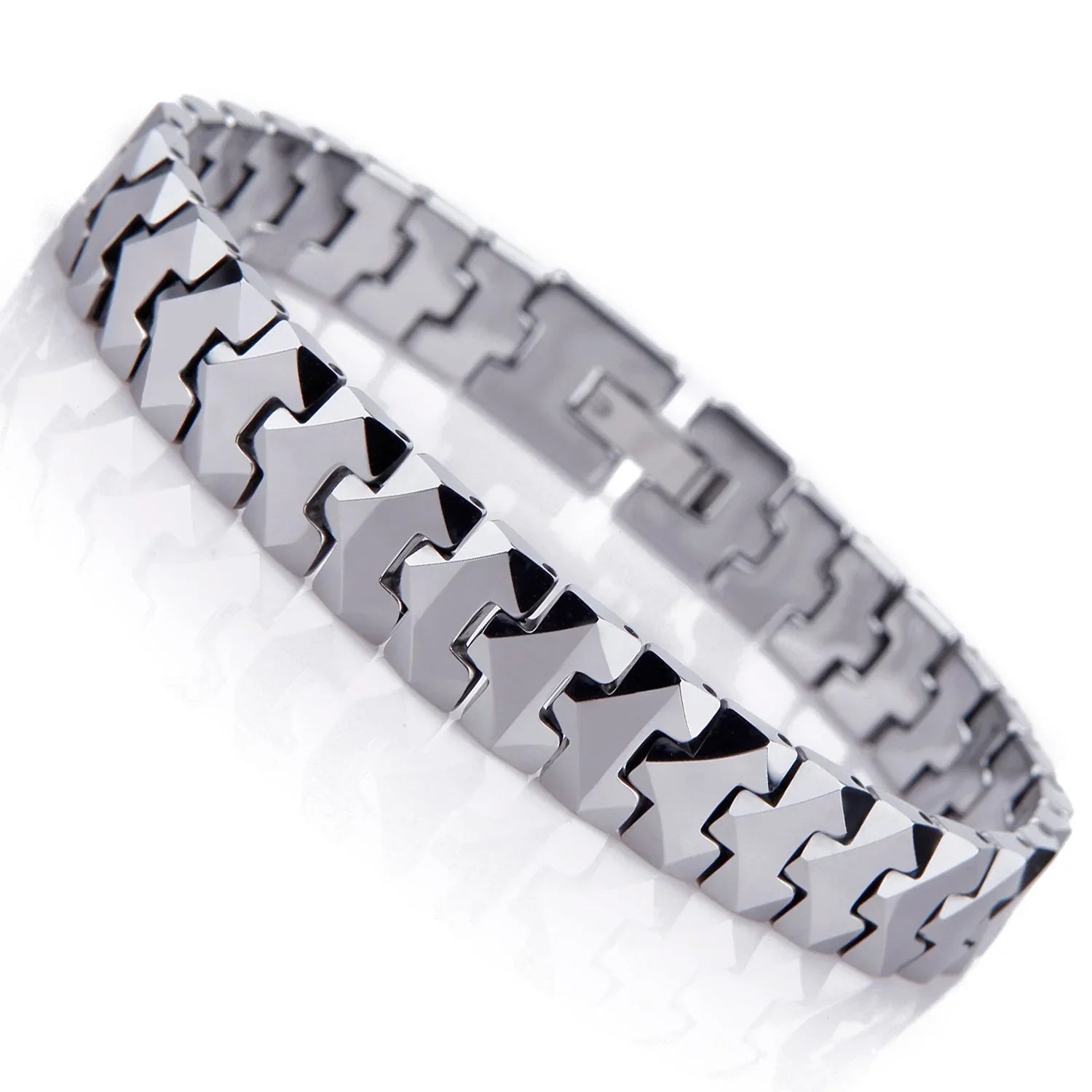 Solid Tungsten Mens Magnetic Bracelets for Arthritis Pain Relief Bracelet - CIVIBUY