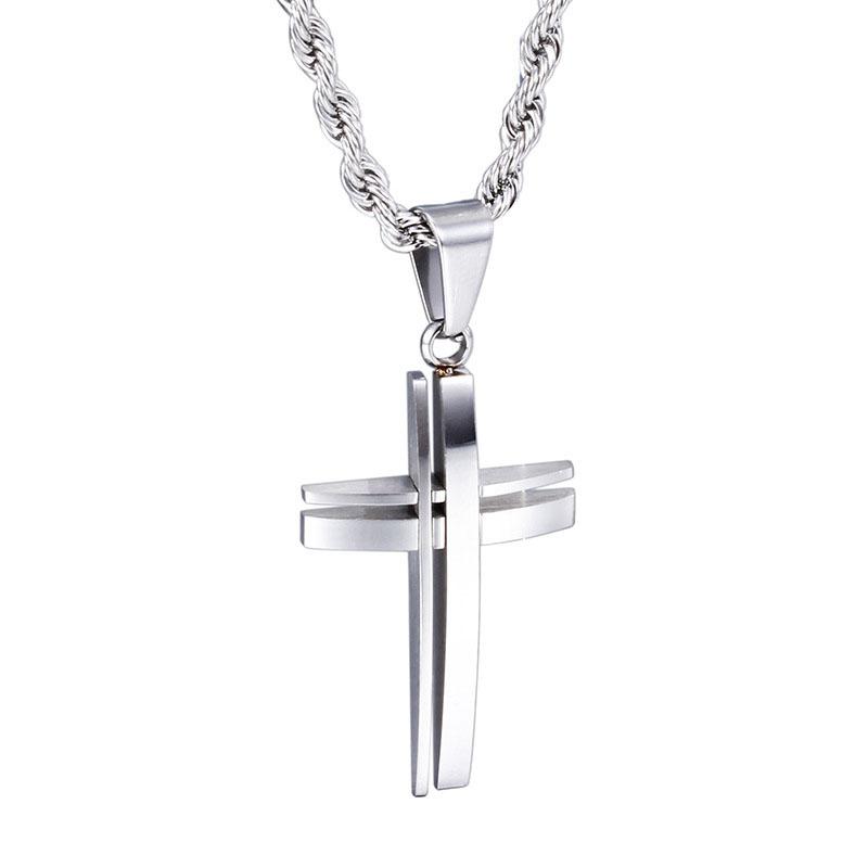 All-match Stainless Steel Men Necklace BRT-D02 - CIVIBUY