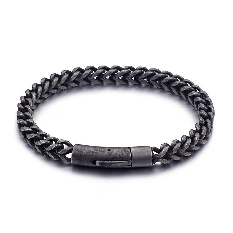 Antique titanium steel casting stainless steel bracelet - CIVIBUY