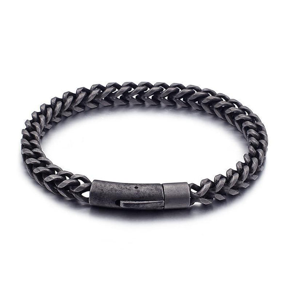 Antique titanium steel casting stainless steel bracelet