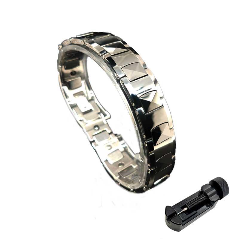 Tungsten magnetic bracelets for Pain Relief Arthritis Migraine Headaches - CIVIBUY