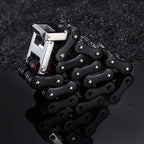 Biker Jewelry Bracelet Energy Red Bracelets Men's Stainless Motorcycle Chain Bracelet - CIVIBUY