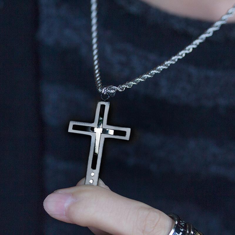 Titanium Steel Cross Chain With Cross Pendant Durable, Easy Wear, And Faith  Worthy Jewelry For Women And Men From Mistfannie, $20.4 | DHgate.Com