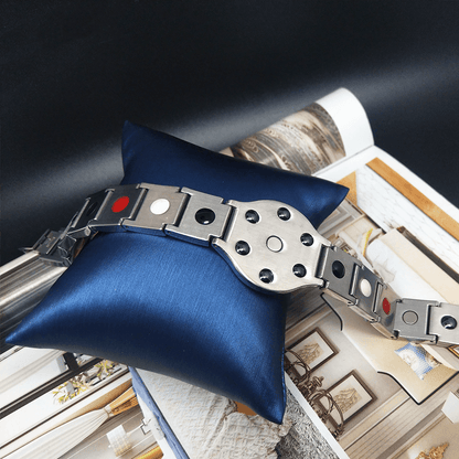 Carbon fibre Bracelet for Men Steel Magnetic Bracelet Powerful Therapy Bracelet for Arthritis - CIVIBUY