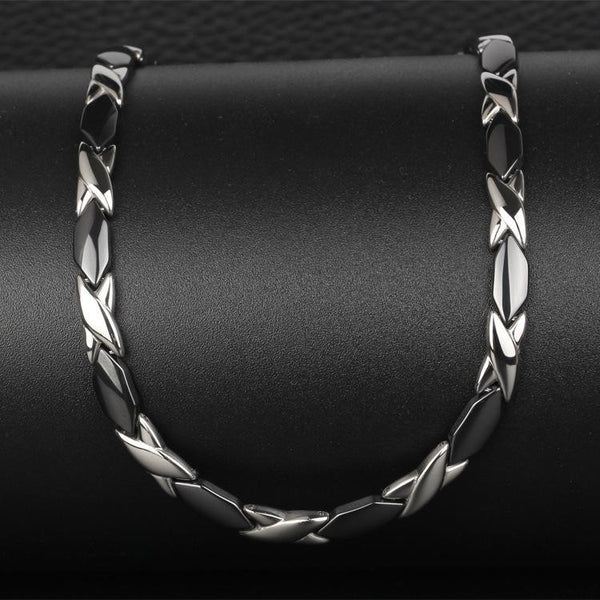 Magnetic Therapy Headaches Blood Circulation Necklace Ceramics Necklace