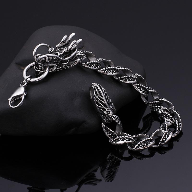 civibuy dragon bracelet Heavy metal viking bracelet K3K-03 - CIVIBUY