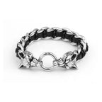 viking bracelet house Wolf Stainless Steel Mens Wolf Head Chain TTK-S032 - CIVIBUY
