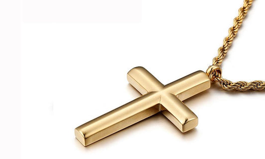 Cross Pendant Chain Necklace for Men Women SVD85 - CIVIBUY