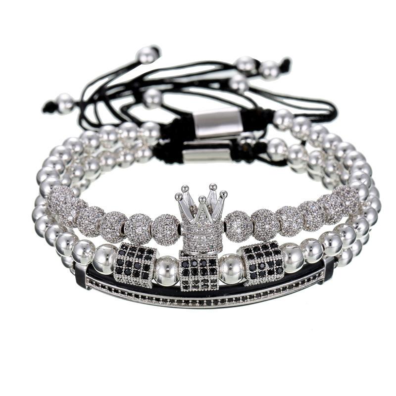 King Bracelet Gold Beads Bracelet cystol ball braclet Jewelry GST3 - CIVIBUY