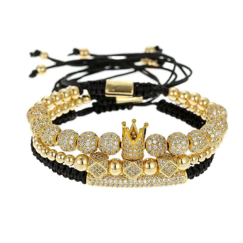 king Bracelet Beads Bracelet Luxury Charm cystol ball zorata stack bracelet - CIVIBUY