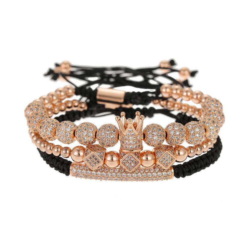 king Bracelet Beads Bracelet Luxury Charm cystol ball zorata stack bracelet - CIVIBUY
