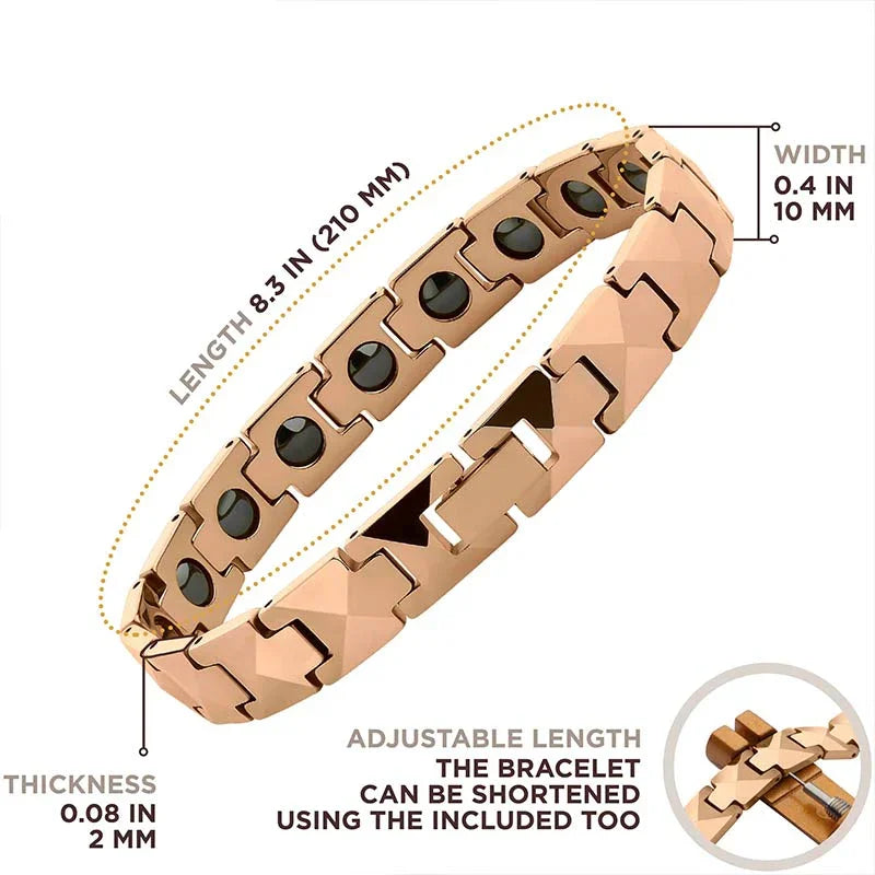Tungsten Magnetic Bracelet for Man and Women Reliefs Arthritis Strong Health Energy - CIVIBUY