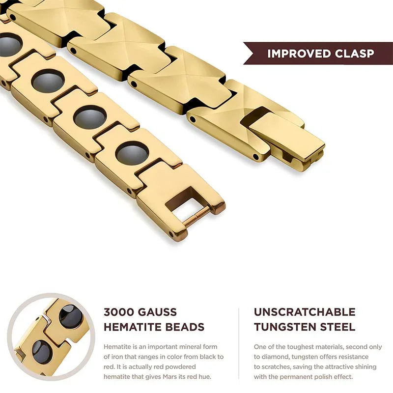 Tungsten Magnetic Bracelet for Man and Women Reliefs Arthritis Strong Health Energy - CIVIBUY