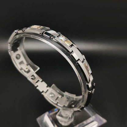 Tungsten Energy Magnetic Natual shell Bracelet for Men's Arthritis Pain Relif - CIVIBUY