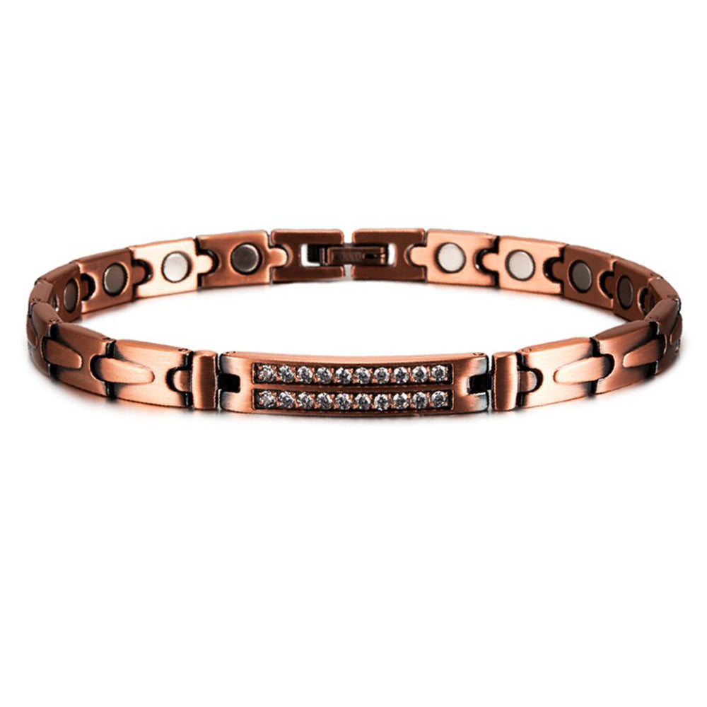 Copper bracelets with a sparkling design effective in relieving arthritis pain for women - CIVIBUY