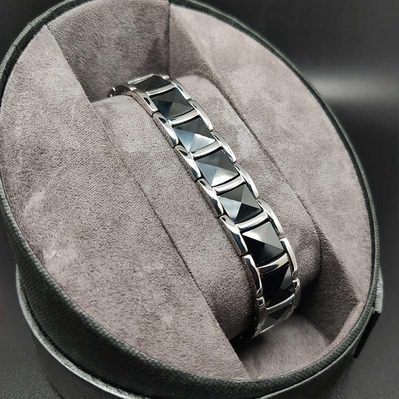 Magnetic Therapy Bracelet for Arthritis Pain Relief Men bracelet,black - CIVIBUY