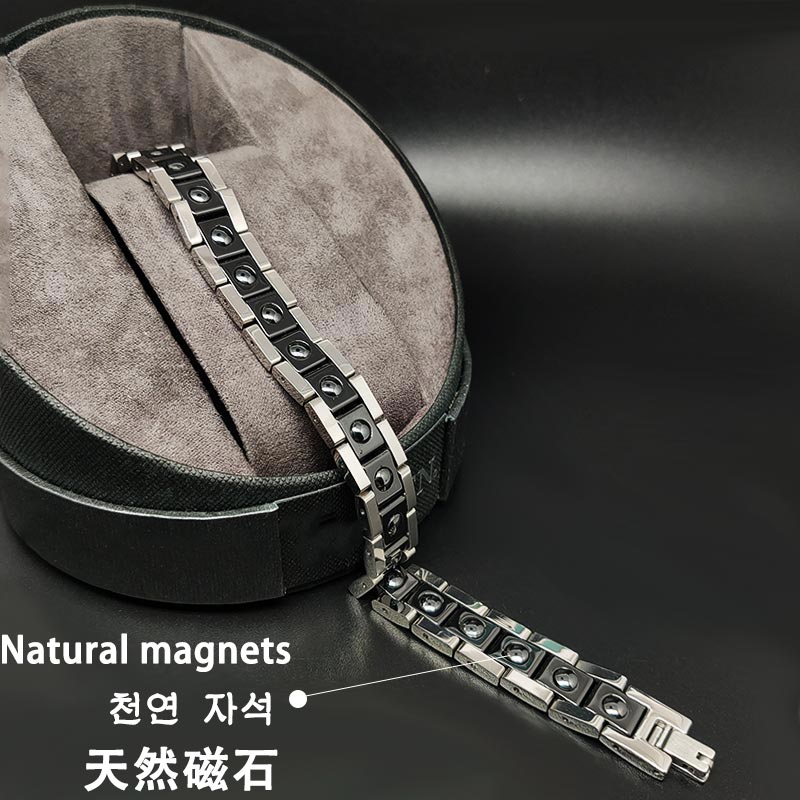 Black Magnetic bracelets for pain Arthritis Pain Relief Men bracelet - CIVIBUY