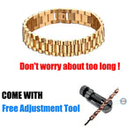 Men's Jewelry Business watch band Strap Gold Bracelet - CIVIBUY