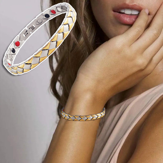 Titanium bracelet Magnetic Therapy Bracelet Pain Relief for women - CIVIBUY