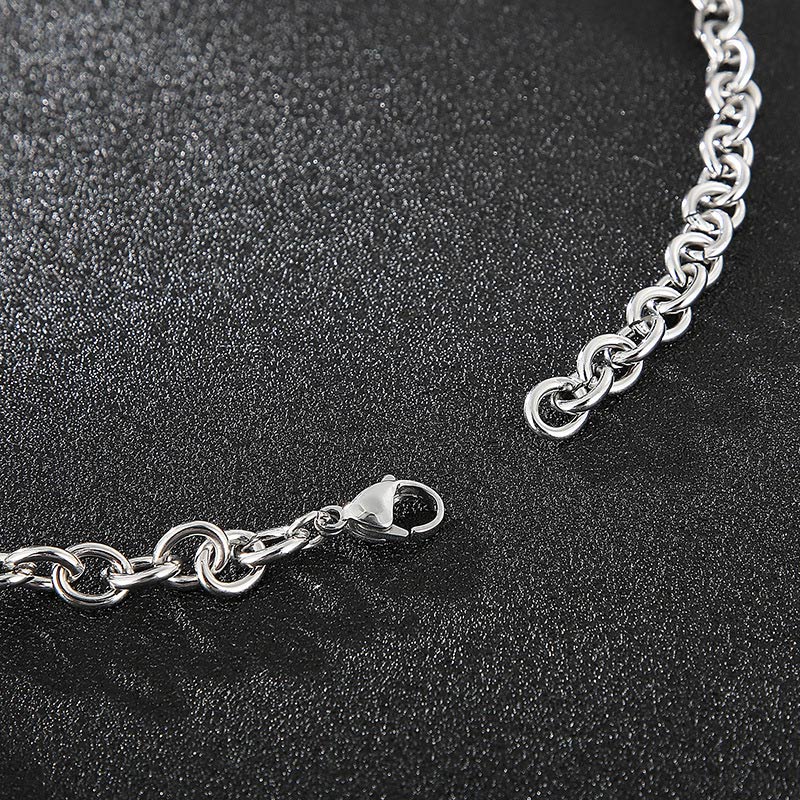Chain splicing Viking men's titanium steel necklace - CIVIBUY