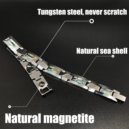 Powerful magnetic bracelets for Pain Relief Men Tungsten bracelet - CIVIBUY