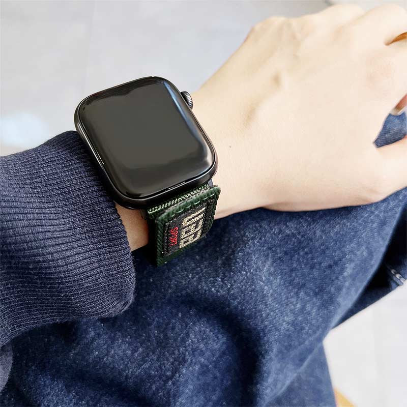Rugged nylon clearance apple watch band