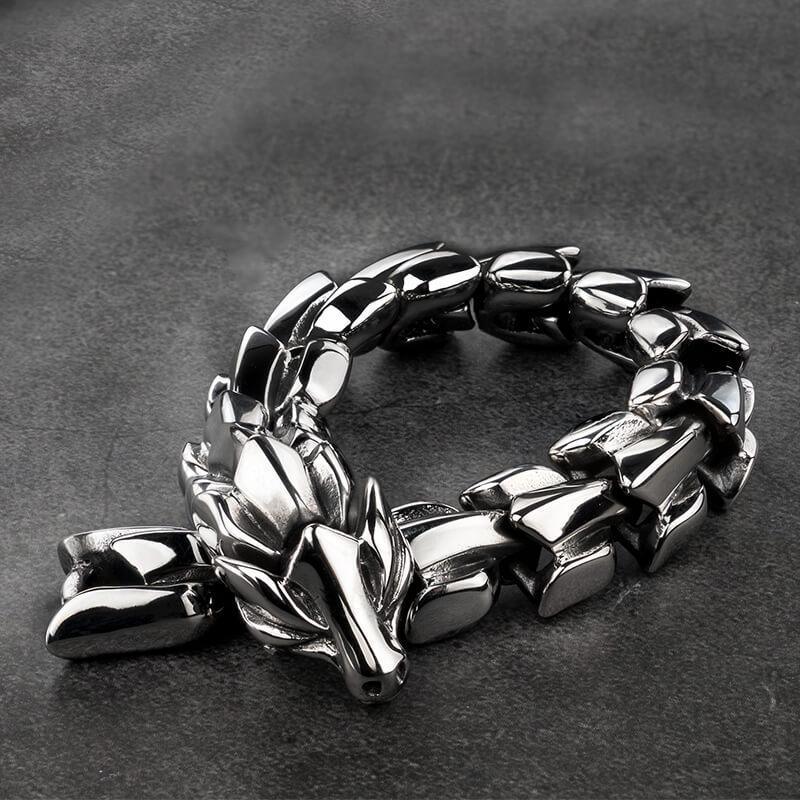 Dragon Black vintage punk bracelet for men fashion Jewelry KA-D19 - CIVIBUY