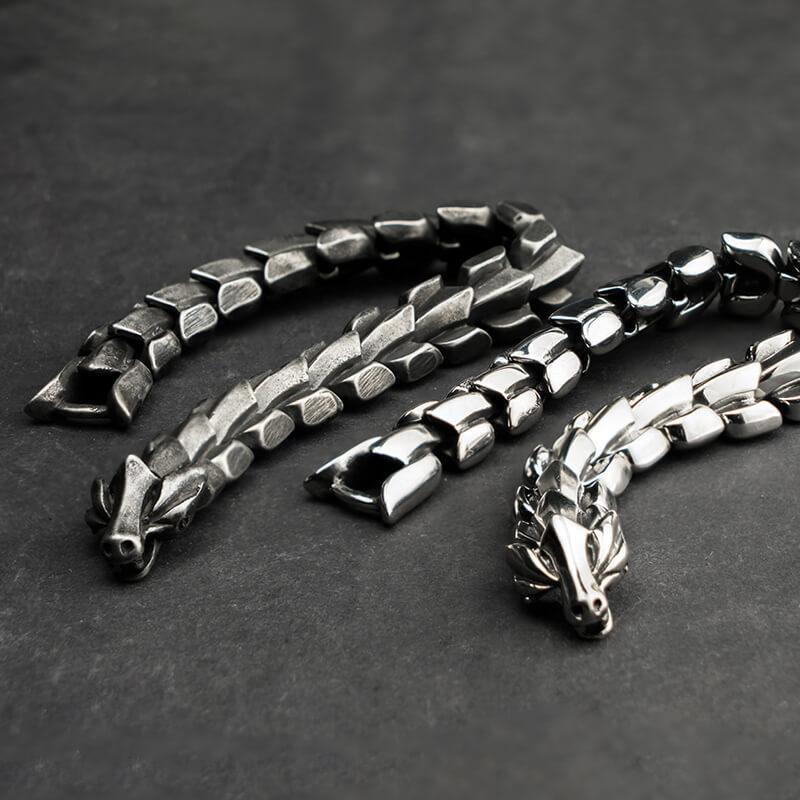 Dragon Black vintage punk bracelet for men fashion Jewelry KA-D19 - CIVIBUY