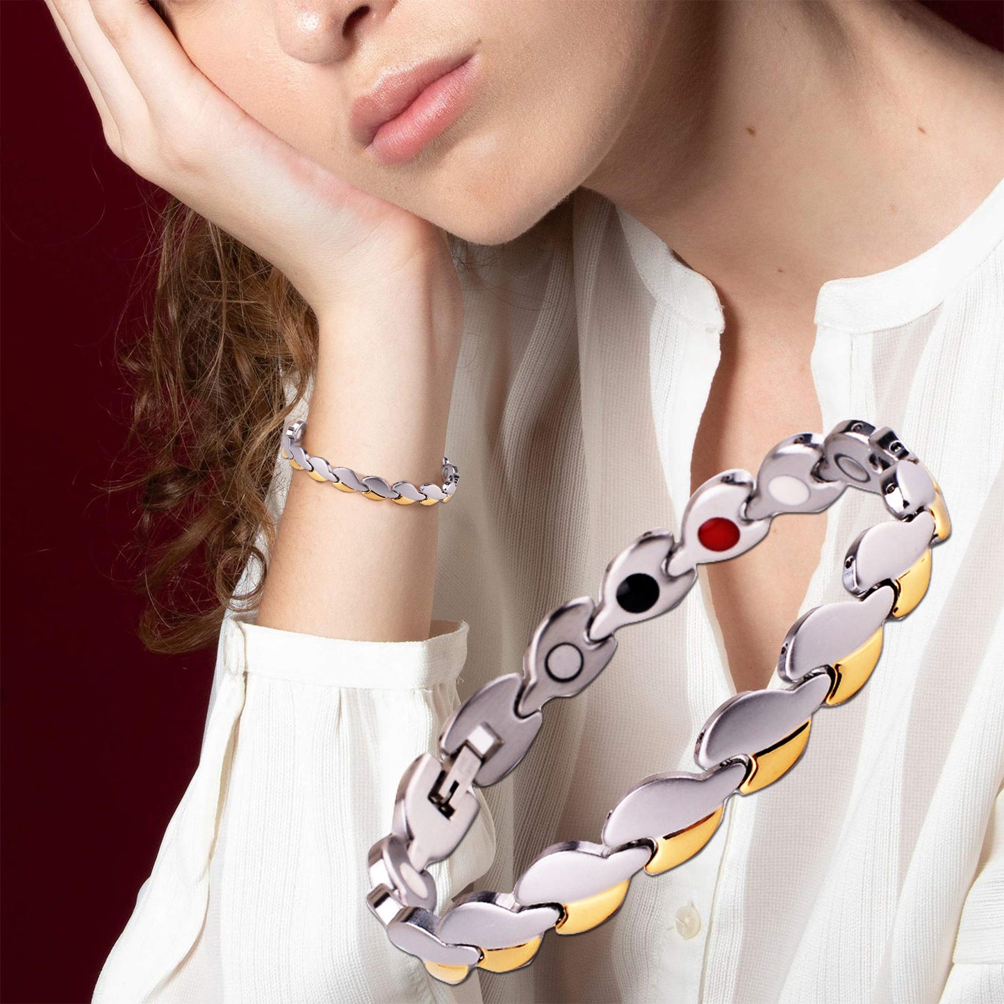 Womens Therapy Bracelet Benefits for Arthritis bracelet - CIVIBUY