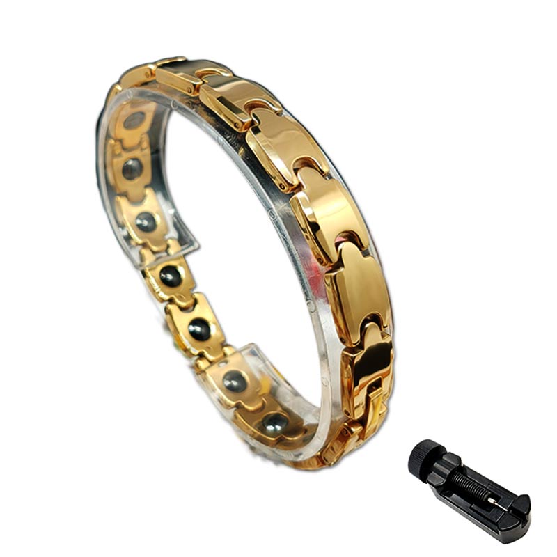 Gold magnetic bracelets for pain Bracelet for Arthritis Pain Relif - CIVIBUY