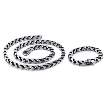Egyptian men's Titanium steel Men Necklace bracelet KD9-K7 - CIVIBUY