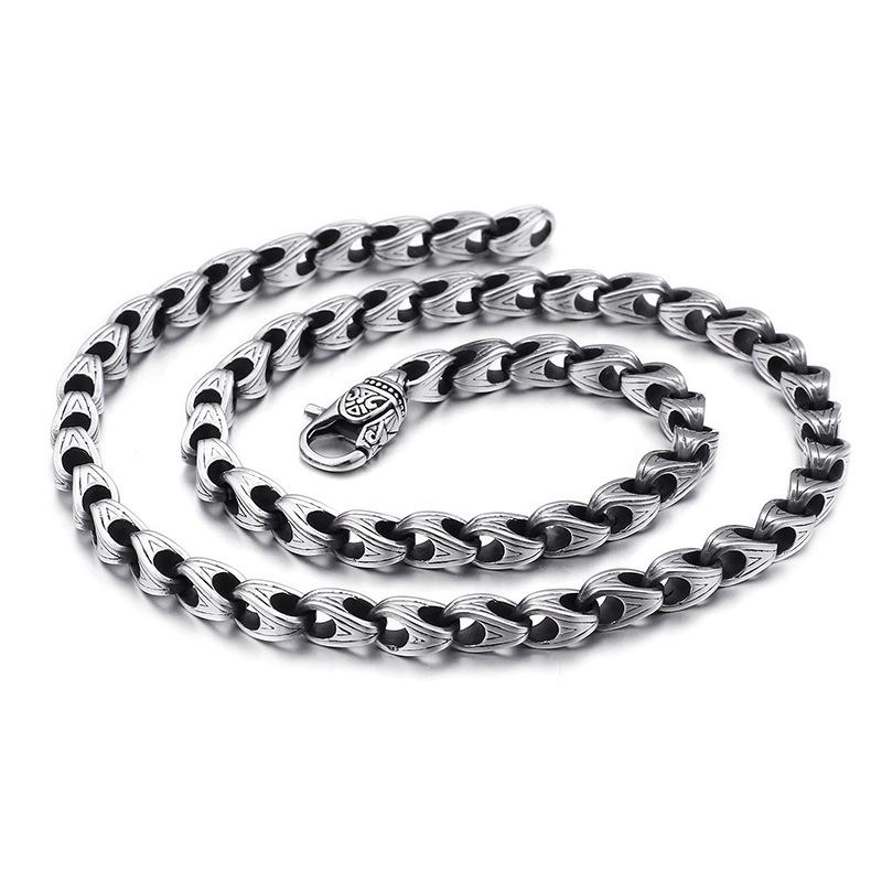Egyptian men's Titanium steel Men Necklace bracelet KD9-K7 - CIVIBUY
