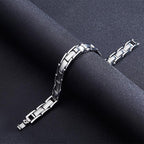 Elegant Magnetic Bracelets,Titanium Therapy Bracelets Double Strong Magnet Bracelets 818TG - CIVIBUY