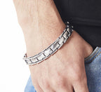 Elegant Magnetic Bracelets,Titanium Therapy Bracelets Double Strong Magnet Bracelets 818TG - CIVIBUY