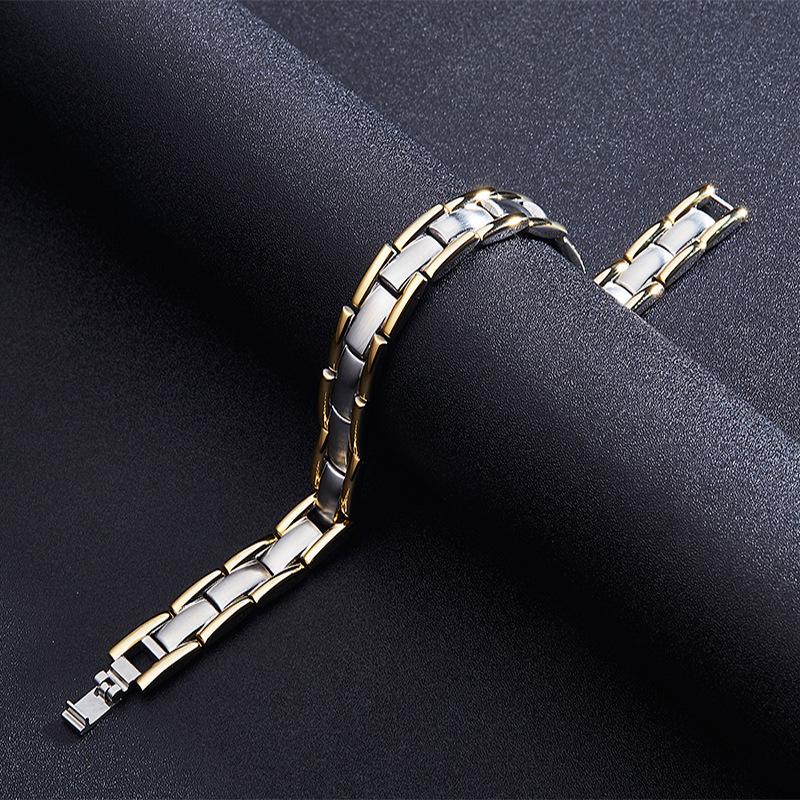 Elegant Magnetic Bracelets,Titanium Therapy Bracelets Double Strong Magnet Bracelets 818TG - CIVIBUY