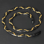 Elegant Titanium Magnetic Therapy Necklace Pain Relief for Neck Arthritis Migraine Headaches CX35R - CIVIBUY