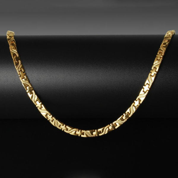 Elegant Titanium Magnetic Therapy Necklace Pain Relief for Neck Arthritis Migraine Headaches CX35R