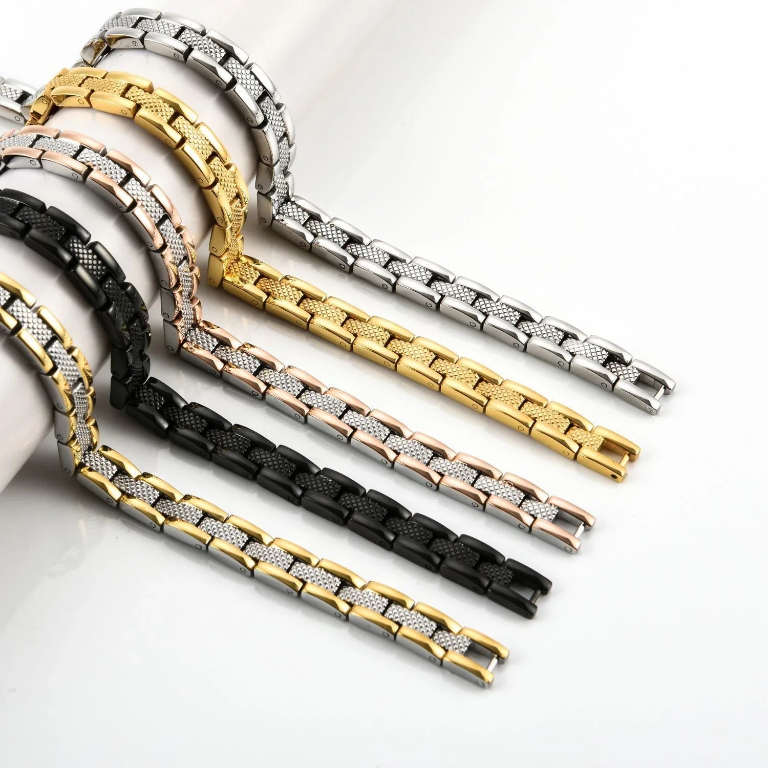 Elegant Womens Titanium Magnetic Therapy Bracelet Pain Relief for Arthritis - CIVIBUY