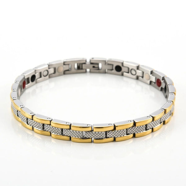 Elegant Womens Titanium Magnetic Therapy Bracelet Pain Relief for Arthritis