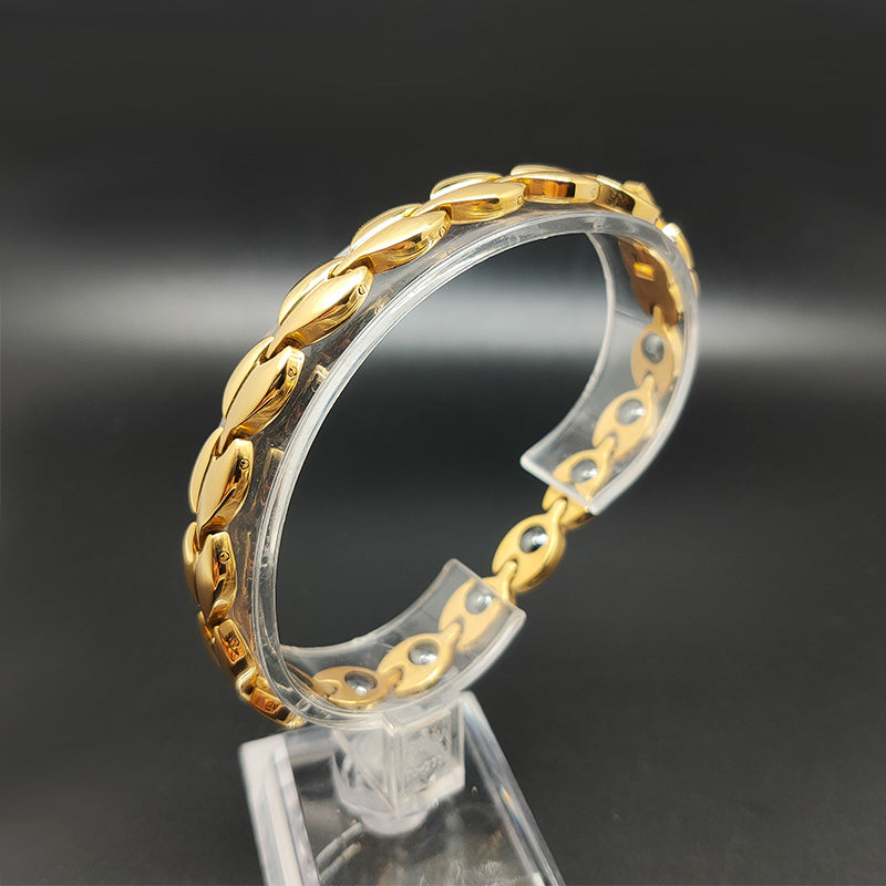 Stainless Energy Magnetic Arthritis Pain Relif Gold Bracelet For Women - CIVIBUY