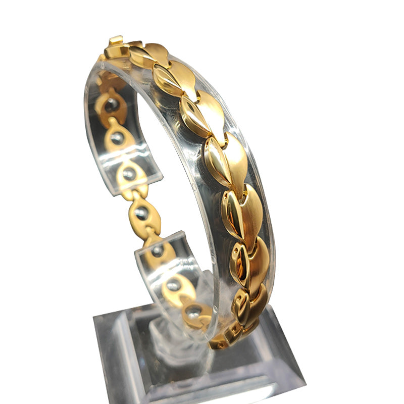 Stainless Energy Magnetic Arthritis Pain Relif Gold Bracelet For Women - CIVIBUY