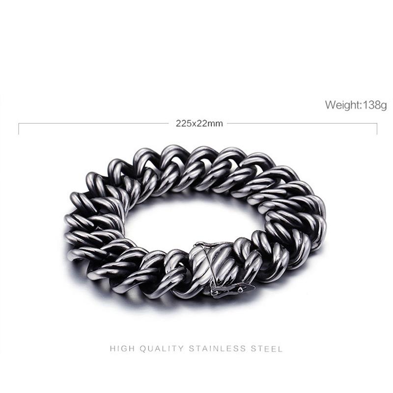 Fashion steel chain stainless steel Men Bracelet TTK-S09 Free shipping - CIVIBUY