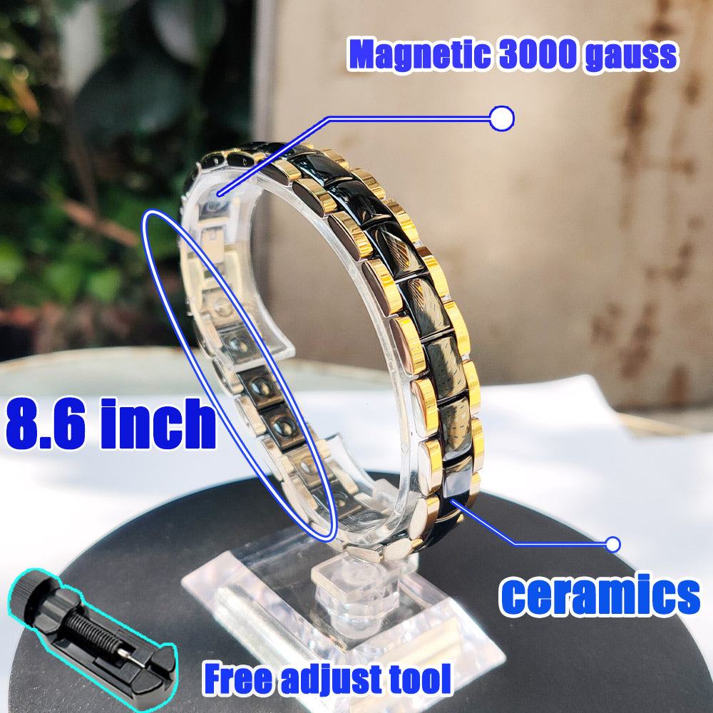 Magnetic Bracelet 3000 Gauss Chain Pain Relif strong Magnetic Bracelet for Men - CIVIBUY