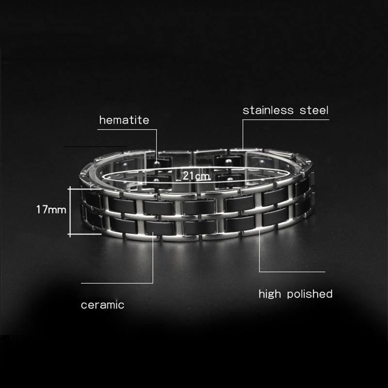 Magnetic Black Power Element Bracelet with Magnets KC-D24 - CIVIBUY