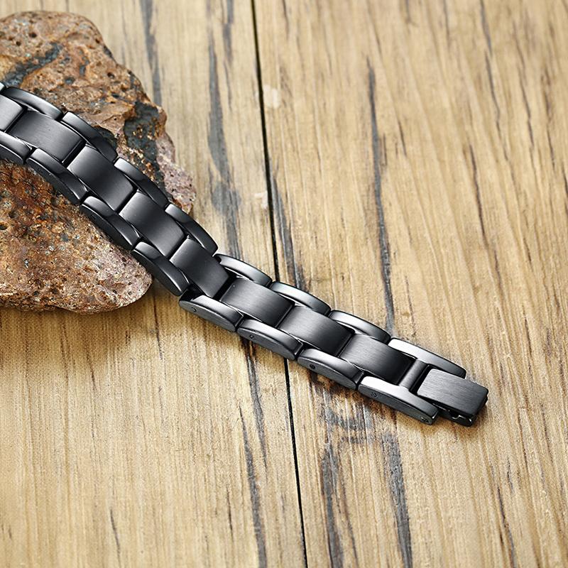 Mens Magnetic Bracelets for Arthritis Pain Relief Bracelet Black - CIVIBUY