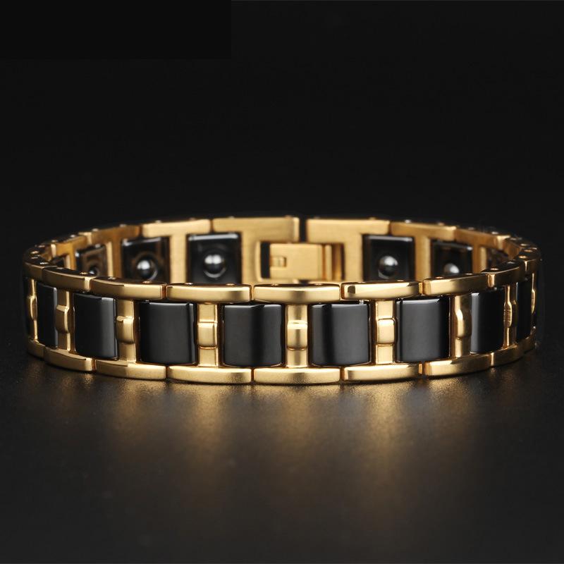 Golf Bracelet Men's New Personalised Tungsten Steel Bracelet Care Hologram Energy Bracelet KKS-T16 - CIVIBUY