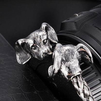Handmade Popular Titanium Steel Puppy Dog Bracelet - CIVIBUY