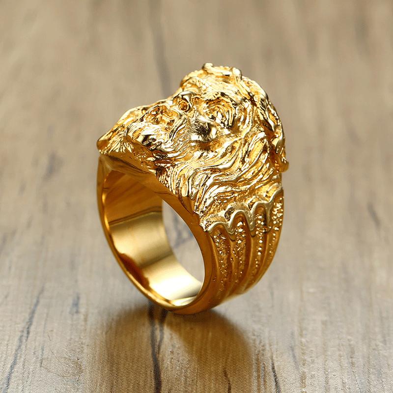 Buy Mens Custom Iced Jesus Face Ring Gold Over Solid 925 Sterling Silver  Pinky Ring Sizes 7-13 Online in India - Etsy