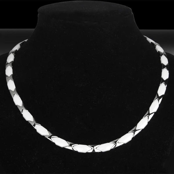 Magnetic Therapy Headaches Blood circulation Necklace for Arthritis Pain Women Jewelry M653E