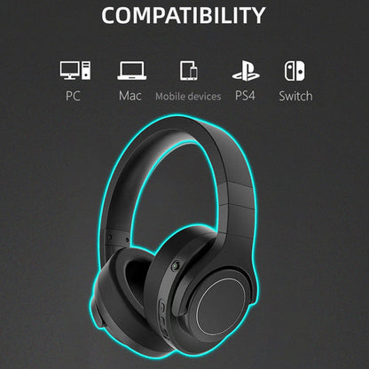 Active Noise Cancelling Wireless Headset with Microphone for PS5PC,Gamer Headphones with Mic - CIVIBUY